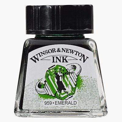 Winsor & Newton Tinta china 14ml esmeralda WINDSOR & AMP CENTROARTESANO