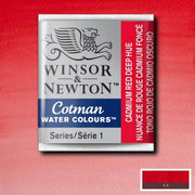 Pastilla acuarela cotman Winsor & newton 1/2 godet ud WINSOR & NEWTON 098 Rojo cadmio Oscuro tono CENTROARTESANO