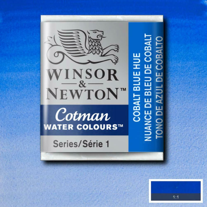 Pastilla acuarela cotman Winsor & newton 1/2 godet ud WINSOR & NEWTON 179 Azul cobalto CENTROARTESANO