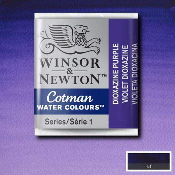 Pastilla acuarela cotman Winsor & newton 1/2 godet ud WINSOR & NEWTON 231 Violeta Dioxiacina CENTROARTESANO