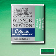 Pastilla acuarela cotman Winsor & newton 1/2 godet ud WINSOR & NEWTON 235 Verde Esmeralda CENTROARTESANO