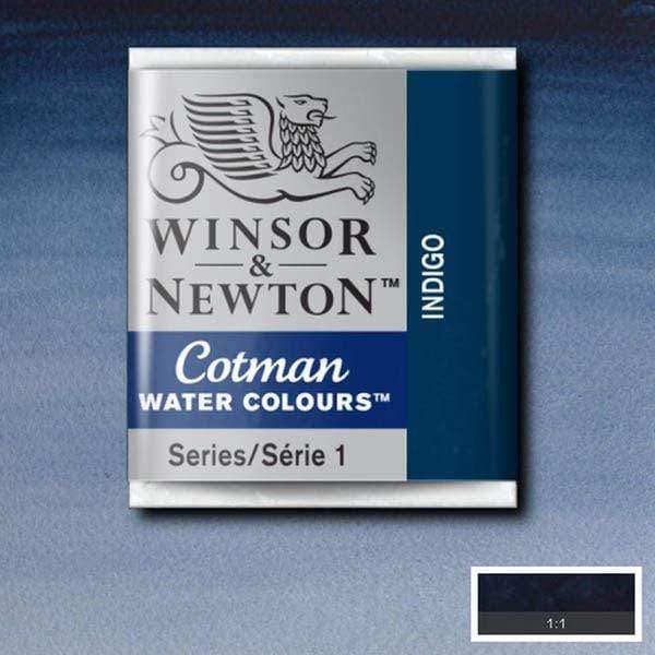 Pastilla acuarela cotman Winsor & newton 1/2 godet ud WINSOR & NEWTON 322 Azul indigo CENTROARTESANO