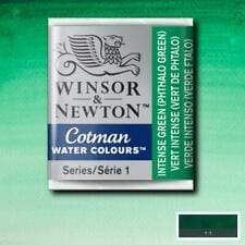 Pastilla acuarela cotman Winsor & newton 1/2 godet ud WINSOR & NEWTON 329 Verde Intenso CENTROARTESANO