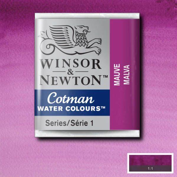 Pastilla acuarela cotman Winsor & newton 1/2 godet ud WINSOR & NEWTON 398 Malva CENTROARTESANO