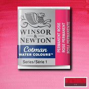 Pastilla acuarela cotman Winsor & newton 1/2 godet ud WINSOR & NEWTON 502 Rosa permanente CENTROARTESANO