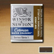 Pastilla acuarela cotman Winsor & newton 1/2 godet ud WINSOR & NEWTON 554 Tierra sombra natural CENTROARTESANO