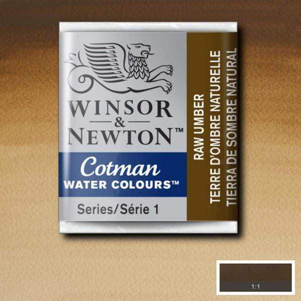 Pastilla acuarela cotman Winsor & newton 1/2 godet ud WINSOR & NEWTON 554 Tierra sombra natural CENTROARTESANO