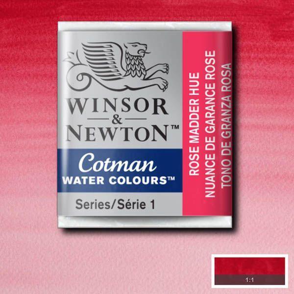 Pastilla acuarela cotman Winsor & newton 1/2 godet ud WINSOR & NEWTON 580 Rosa Granza laca tono CENTROARTESANO