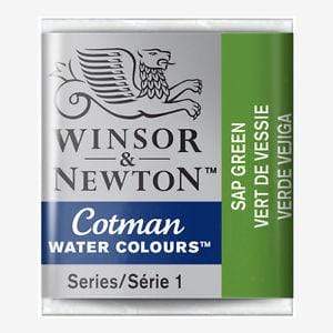 Pastilla acuarela cotman Winsor & newton 1/2 godet ud WINSOR & NEWTON 599 Verde Vejiga CENTROARTESANO