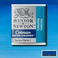 Pastilla acuarela cotman Winsor & newton 1/2 godet ud WINSOR & NEWTON 654 Azul Turquesa CENTROARTESANO