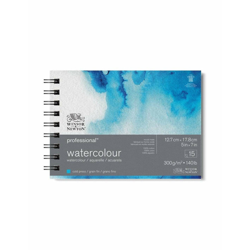 Bloc Winsor & Newton profesional acuarela 100% algodón 13x18cm grano fino WINSOR & NEWTON CENTROARTESANO
