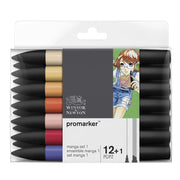 Rotulador Promarker Brush Winsor & Newton 12+1ud 0290139 tonos manga 1 WINSOR & NEWTON CENTROARTESANO