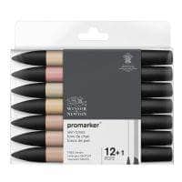 Rotulador Promarker Brush Winsor & Newton 12+1ud 0290172 tonos piel WINSOR & NEWTON CENTROARTESANO