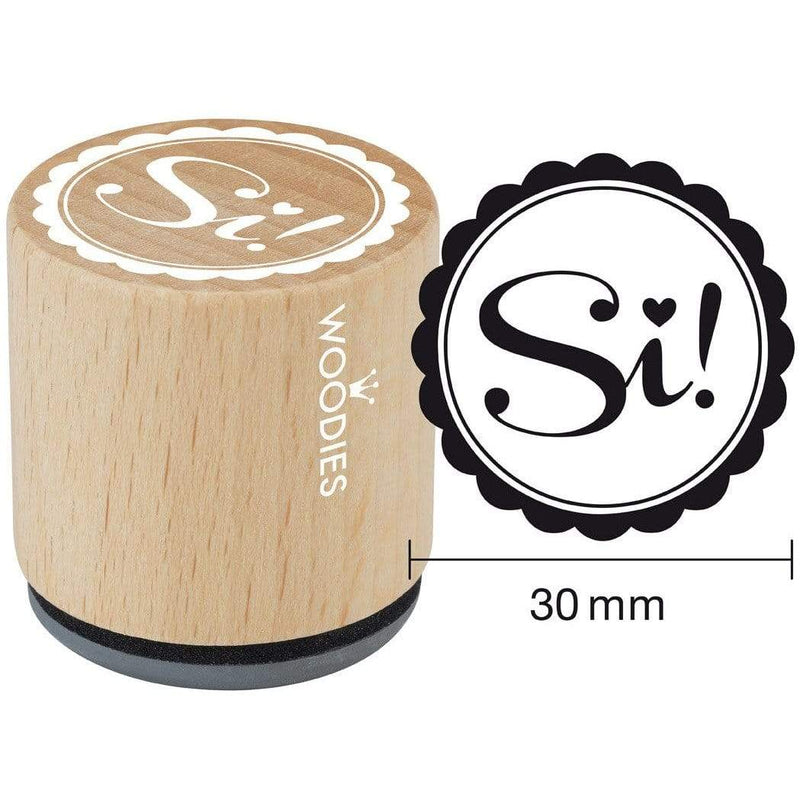 Sello woodies boda WB3001 Si! WOODIES CENTROARTESANO