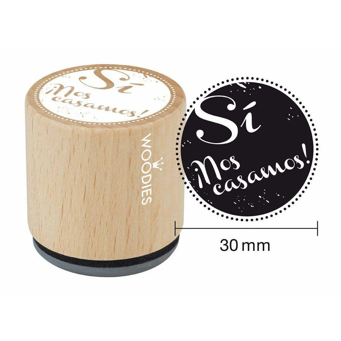 Wedding woodies stamp WB3003 YES WE ARE GETTING MARRIED!