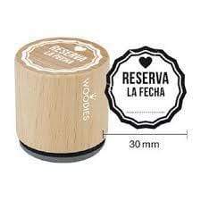 Sello woodies boda WB3007 RESERVA LA FECHA WOODIES CENTROARTESANO