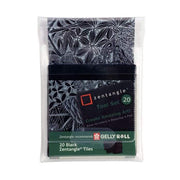 Zentangle tiles negro ZENTANGLE CENTROARTESANO